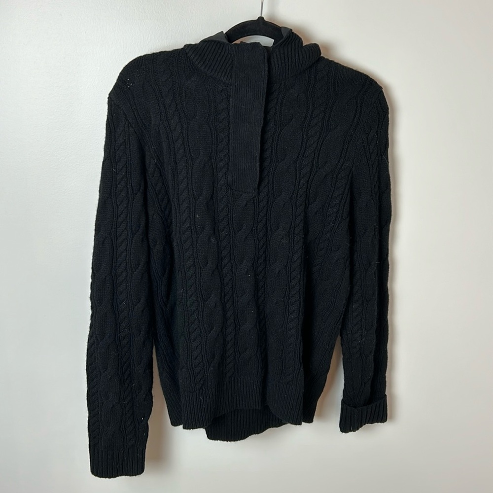 Polo Ralph Lauren Cable hooded 100%wool Sweater